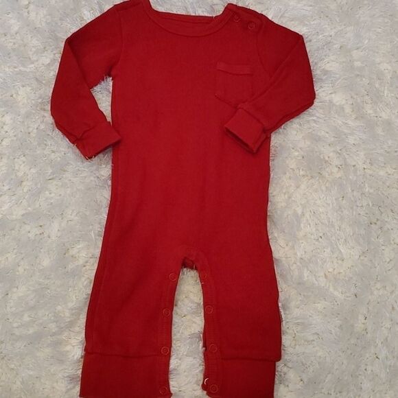 3 month Planet Cotton red onsie boys - Picture 1 of 6